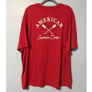 Goodfellow & Co Men's 3XL Red American Summer Camp Graphic T-Shirt 2848